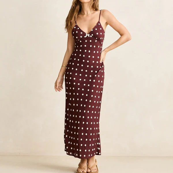Rhythm Polka Dot Bias Midi Dress