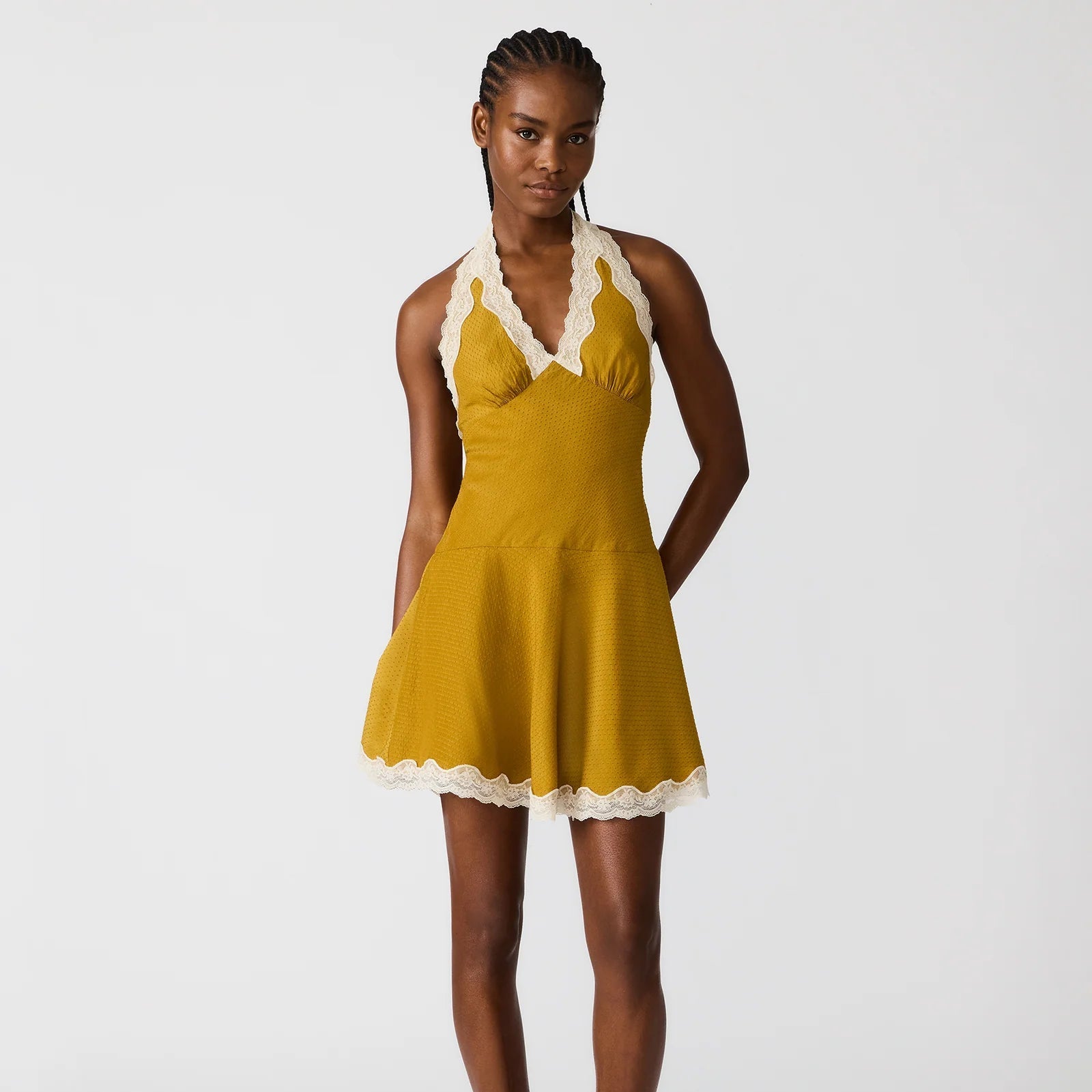 MYLAN イエロー フリルキャミソール Liza Dress – Bella Mia