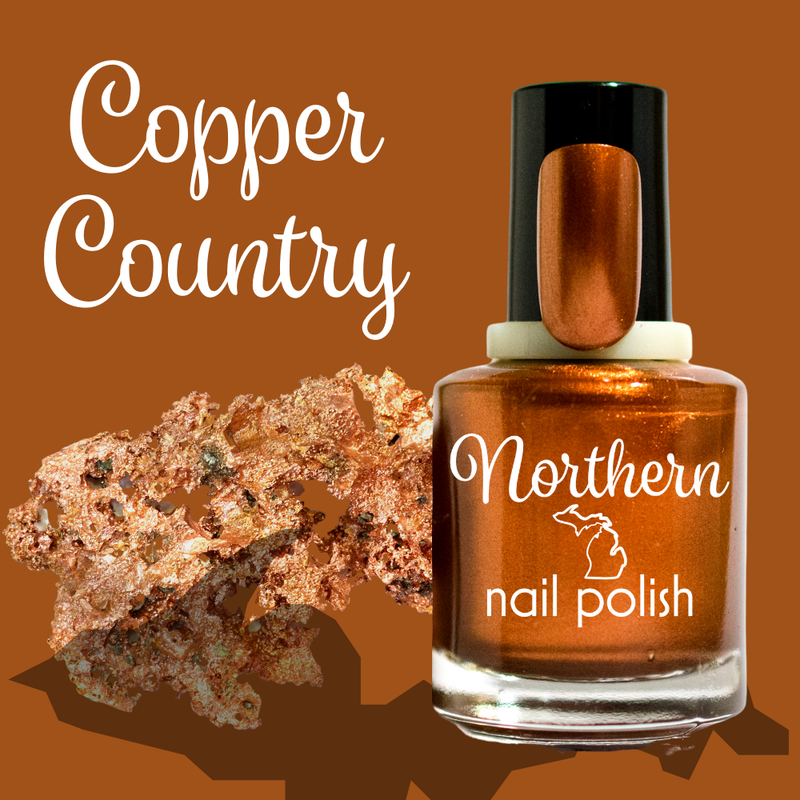Northern Nail Polish - Copper Country ~ Nail Polish Bronze Toxin Free Vegan Eco