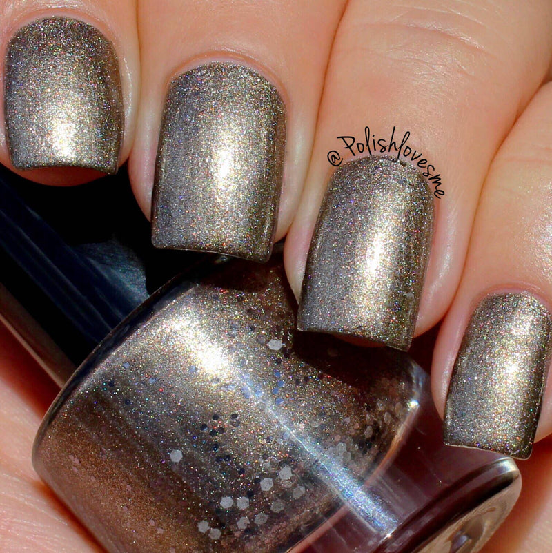 Northern Nail Polish - Petoskey Stone: Holo Taupe Vegan Nail Polish Eco Michigan