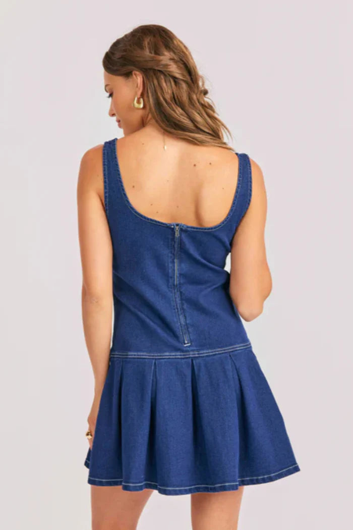 denim cowgirl dress THE TEXAS BY PINK DESERT  Pink Desert its cute Stylish Wrangler Denim Dress for