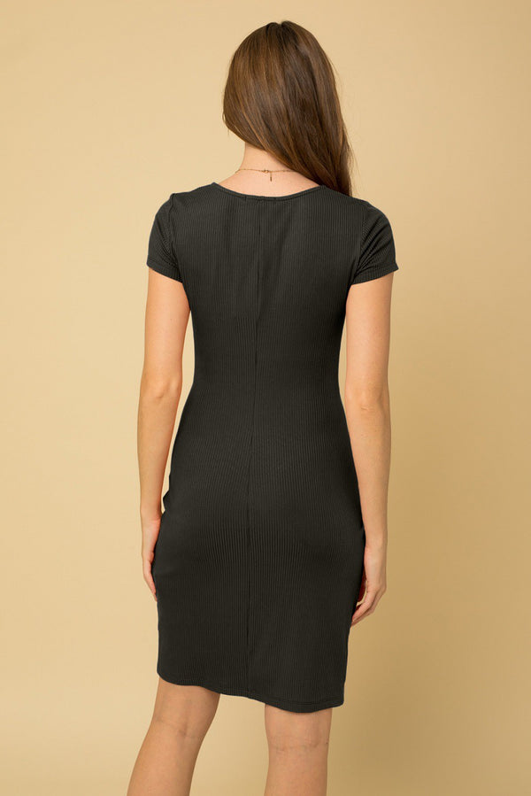 Twist Fitted Dress