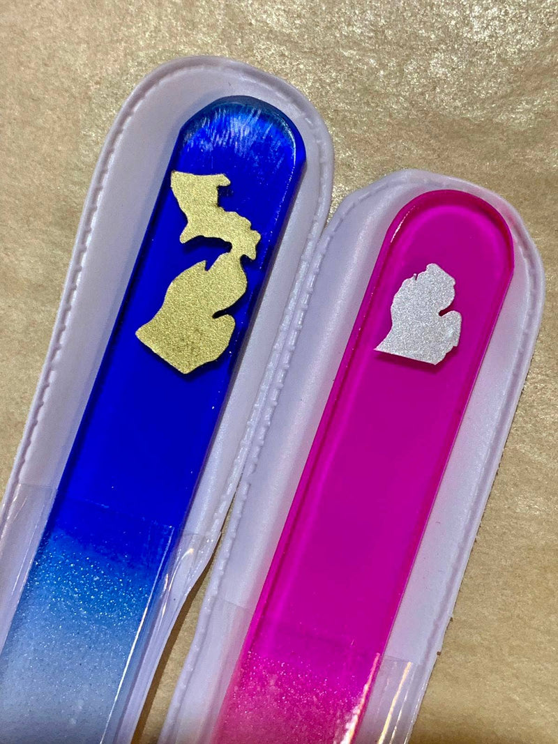 Northern Nail Polish - Glass Nail File ~ Plain or Michigan