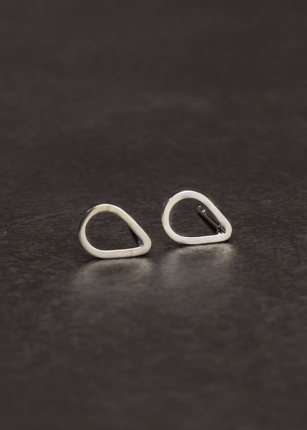 Panache Apparel Co. - Silver Teardrop Stud Earrings