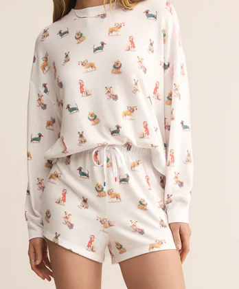 Cozy Up Pup Long Sleeve Top