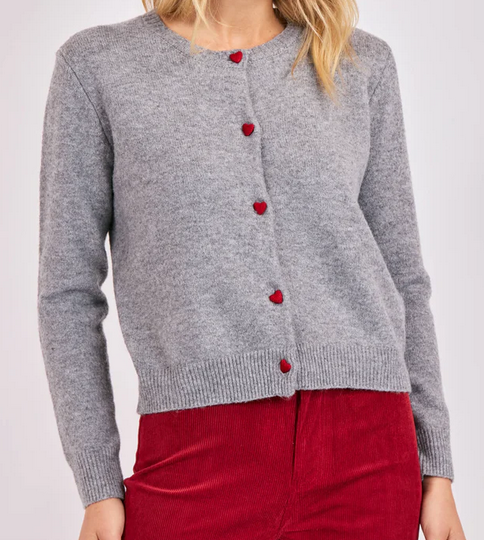 Leighton Heart Button Cardi