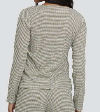 Hot Check Long Sleeve Top