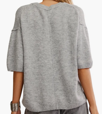 Margot Sweater Tee (Heather Grey)
