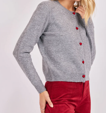 Leighton Heart Button Cardi