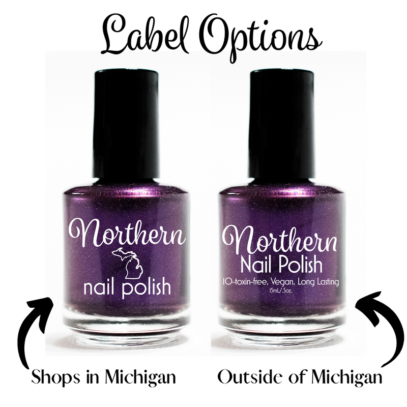 Northern Nail Polish - Old Mission: Nail Polish Wine Red Creme Toxin Free Vegan Eco