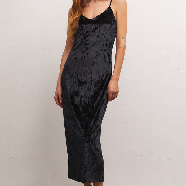 Selina Crushed Velvet Dress – Bella Mia