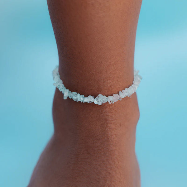Aquamarine Ocean Conservation Anklet