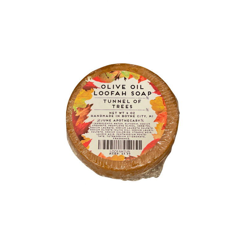 Exfoliating Olive Oil Loofah Soap- "Tunnel of Trees"