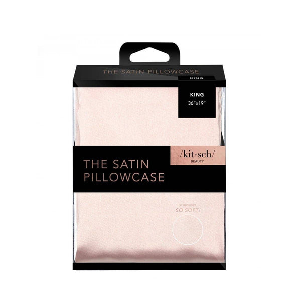 KITSCH - Satin Pillowcase King - Blush