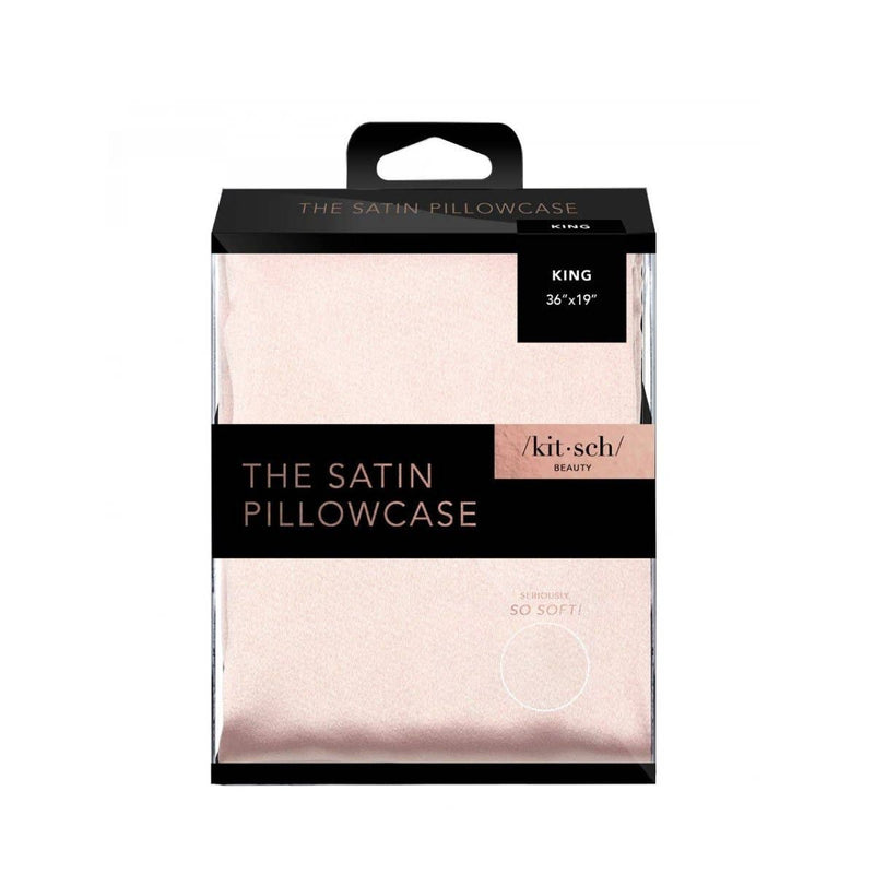 KITSCH - Satin Pillowcase King - Blush