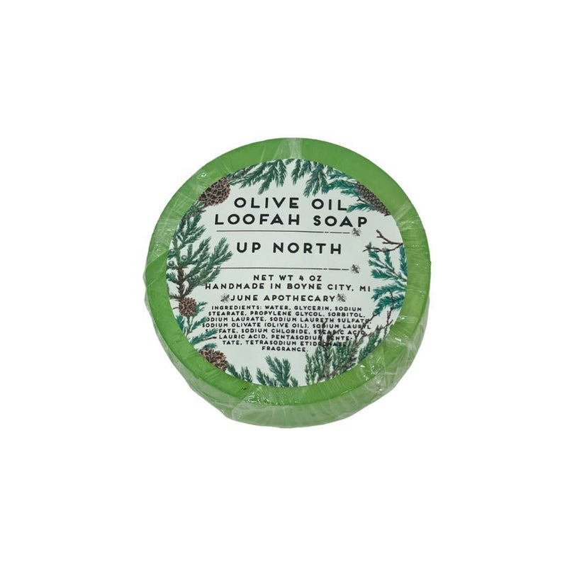 Exfoliating Olive Oil Loofah Soap- "Up North"