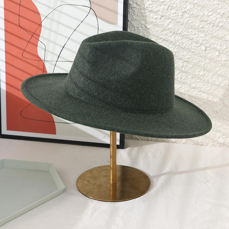 Wool Felt Solid Panama Hat