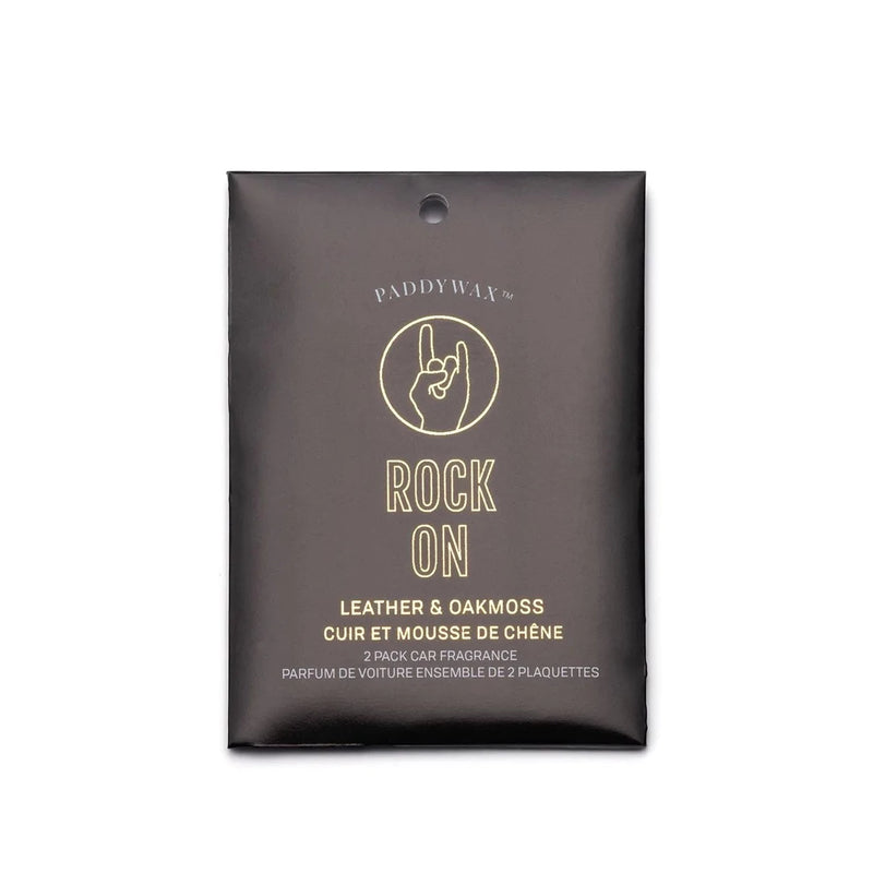 "Rock On" Car Fragrance (Leather + Oakmoss)
