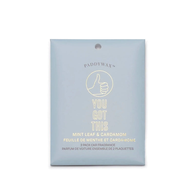 "You Got This" Car Fragrance (Mint Leaf + Cardamom)