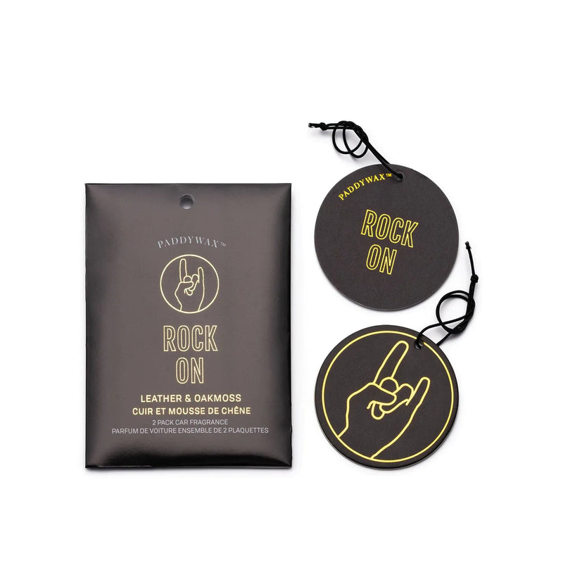 "Rock On" Car Fragrance (Leather + Oakmoss)