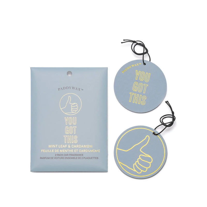 "You Got This" Car Fragrance (Mint Leaf + Cardamom)