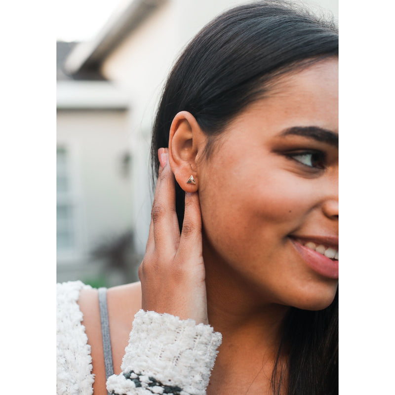 Lucky Feather New Moon Earrings- "You Are Balanced"
