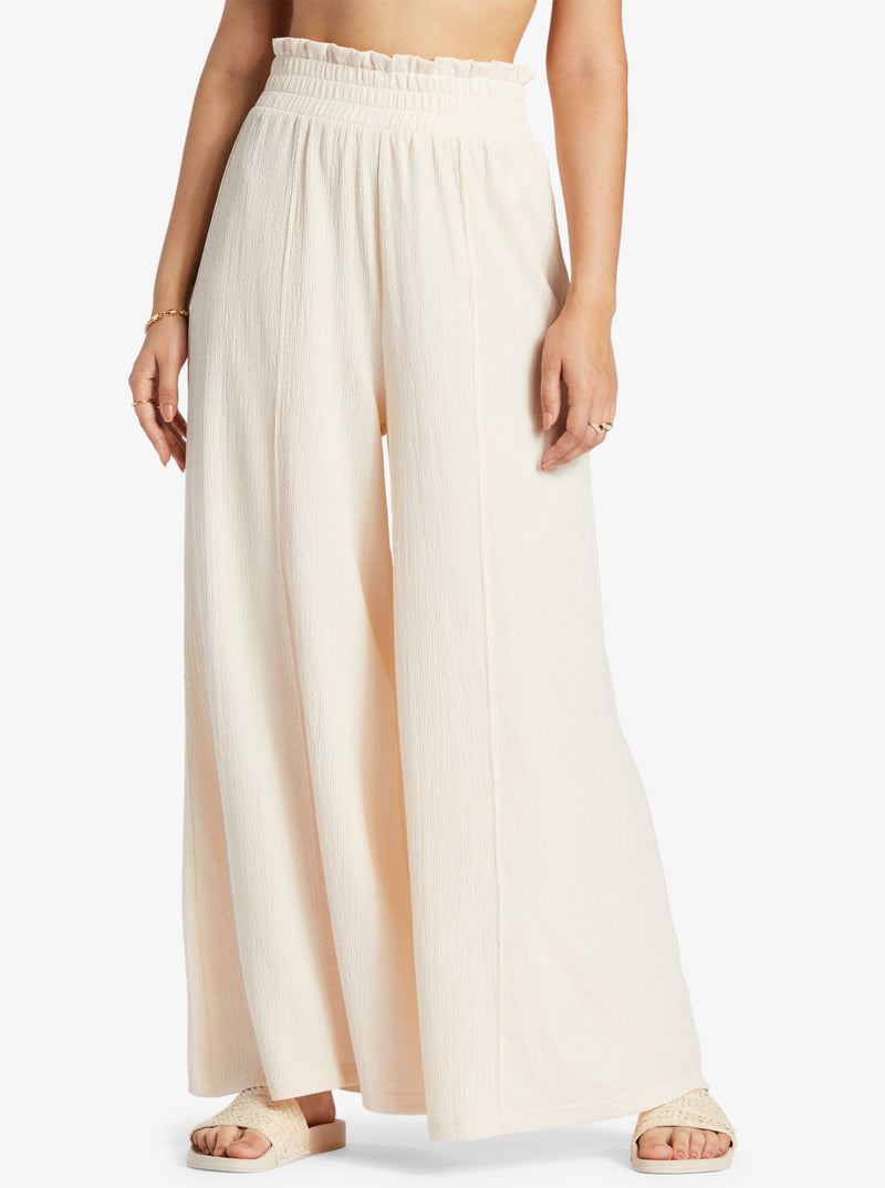 another view of the front of the ivory (tapioca)  pants.