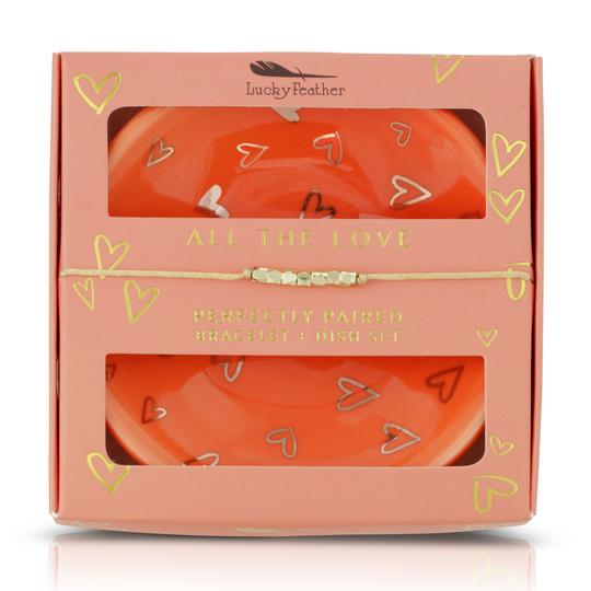 All The Love Bracelet + Dish Set