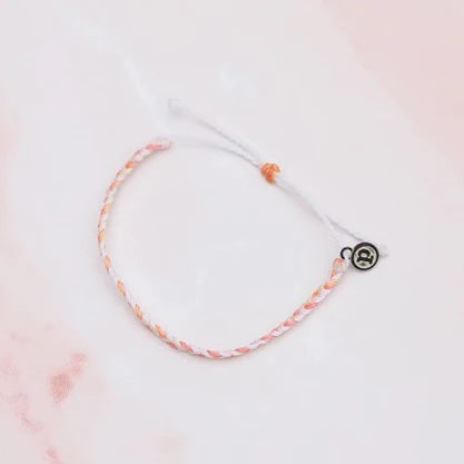 Boarding 4 Breast Cancer Mini Braided Bracelet