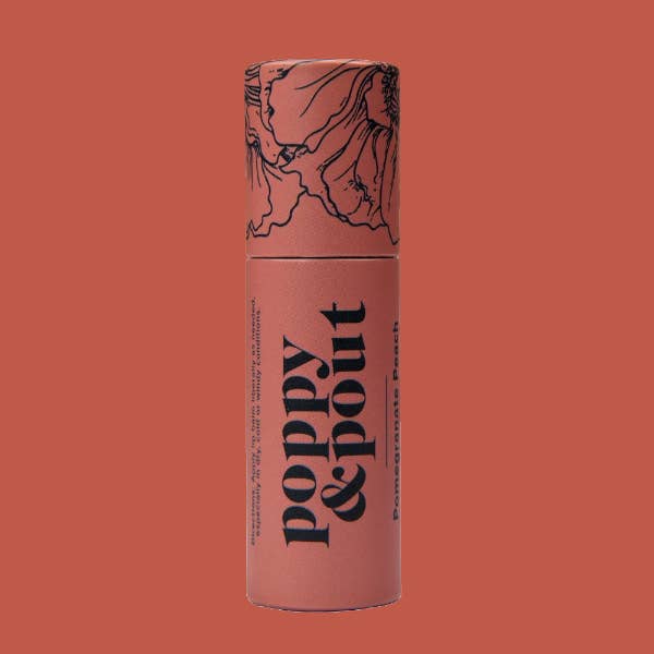 Poppy & Pout - Pomegranate Peach Lip Balm