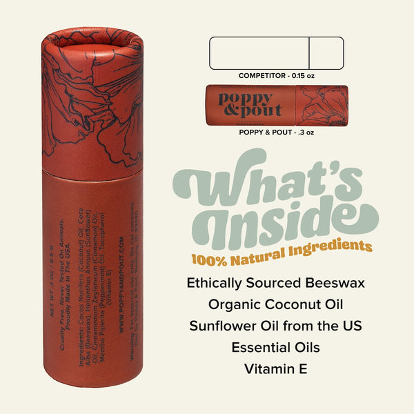 Poppy & Pout - Cinnamint Lip Balm