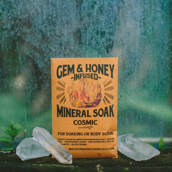 Wild Yonder Botanicals - Gem Honey infused Mineral Soak/Scrub: Cosmic