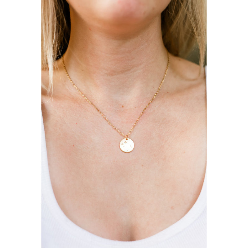 Lucky Feather Zodiac Necklace - Gemini
