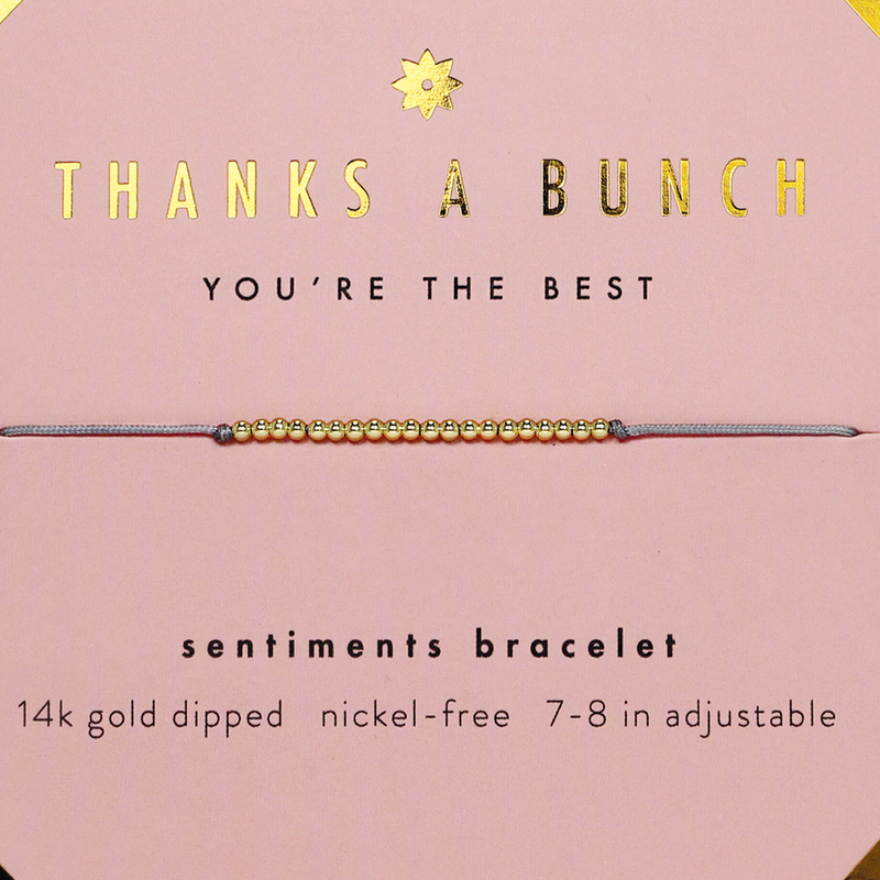 Lucky Feather Bracelet - "Thanks A Bunch"